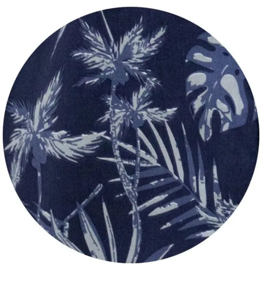 D555 Truro Navy Hawaiian Overhemd blauw Printed Big Men Size