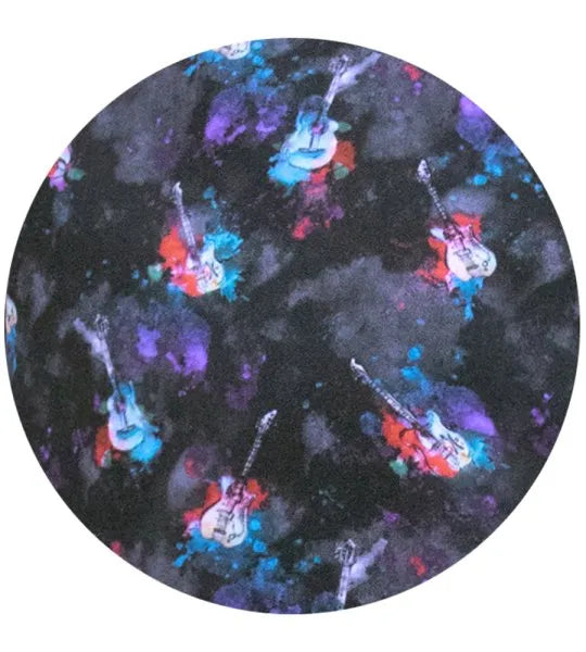 D555 Farnborough Overhemd Blauw Guitarprinted Big Men Size