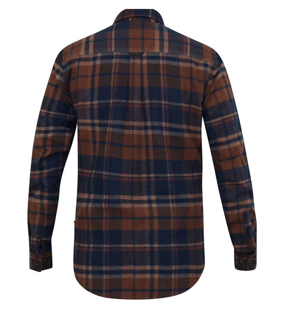 Duke 555 Sherlock Overshirt Blauw/bruin