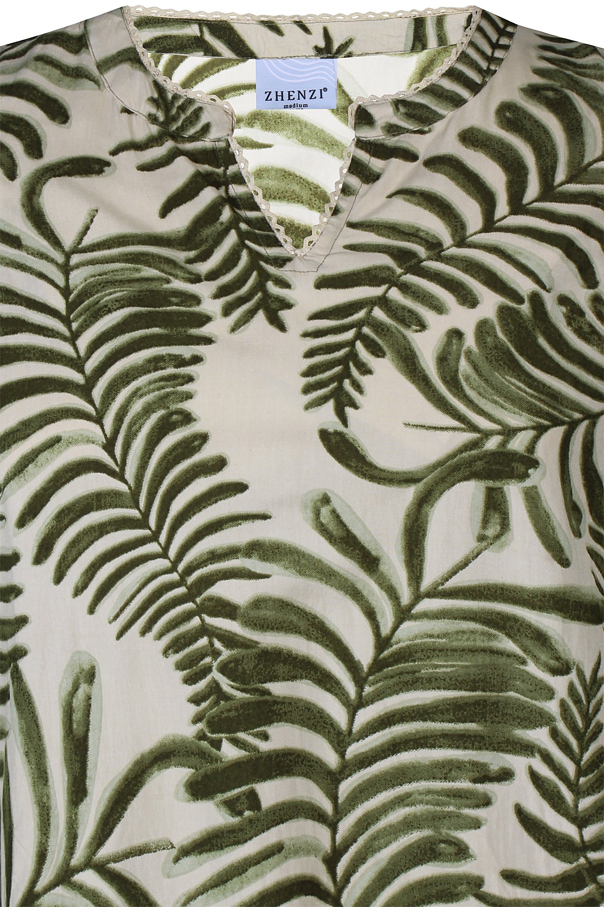 Zhenzi top Macy Palm Leaf