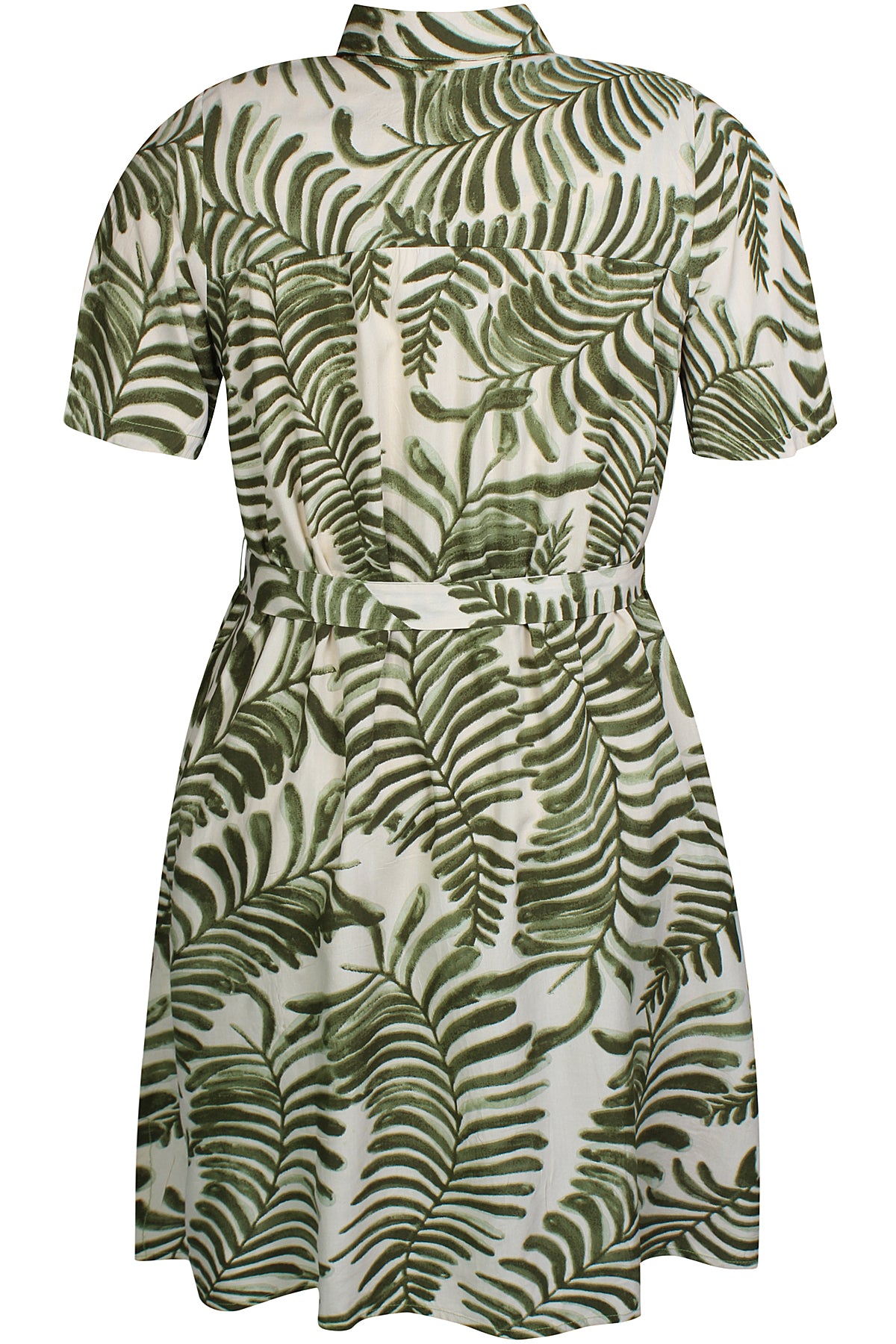 Zhenzi jurk Macy Palm Leaf