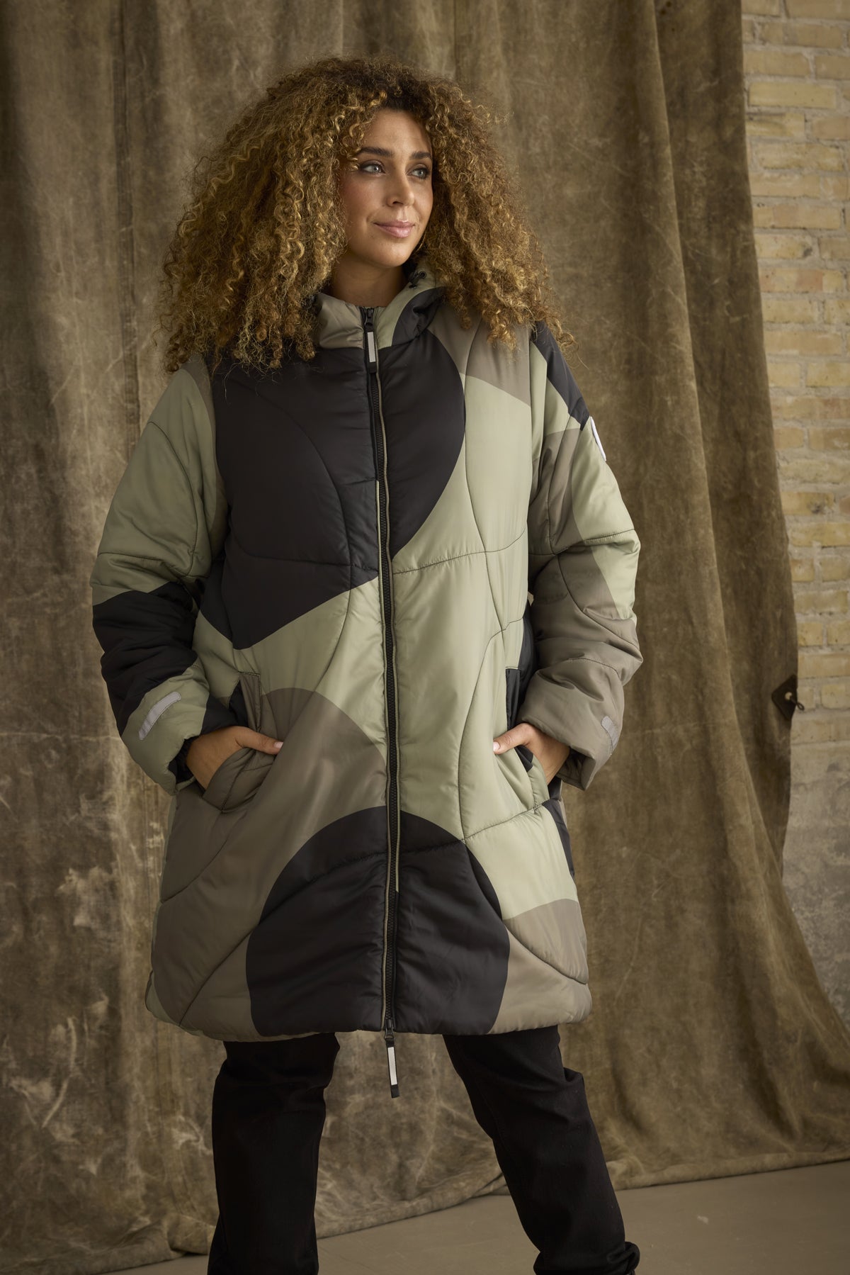 Zhenzi Tinley 874-Jacket Army Way
