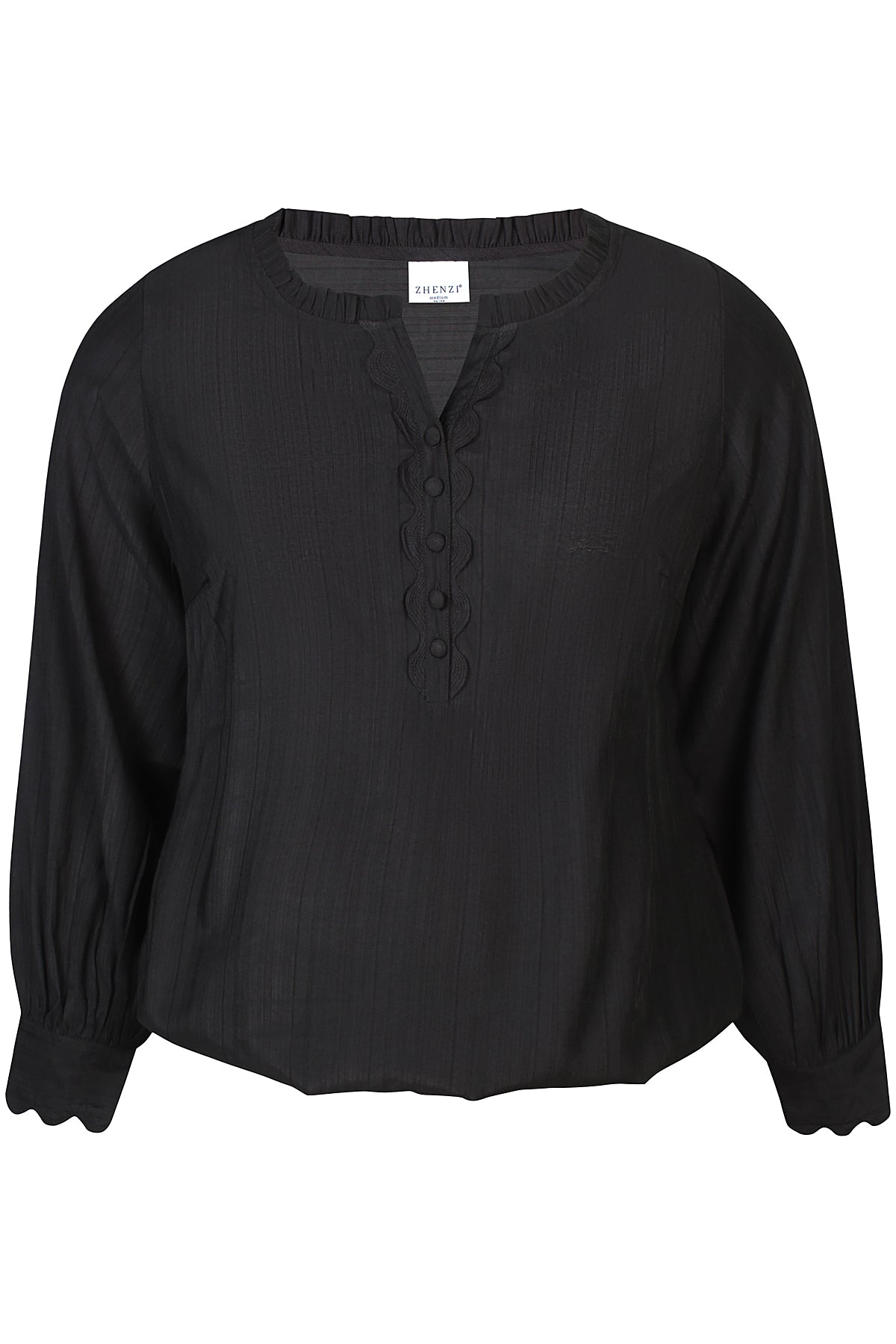 Zhenzi Orra 934-Blouse L/S Black