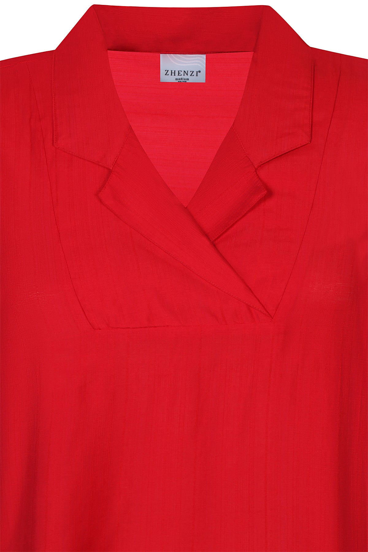 Zhenzi Orra 935-Tunic 3/4 Tango Red