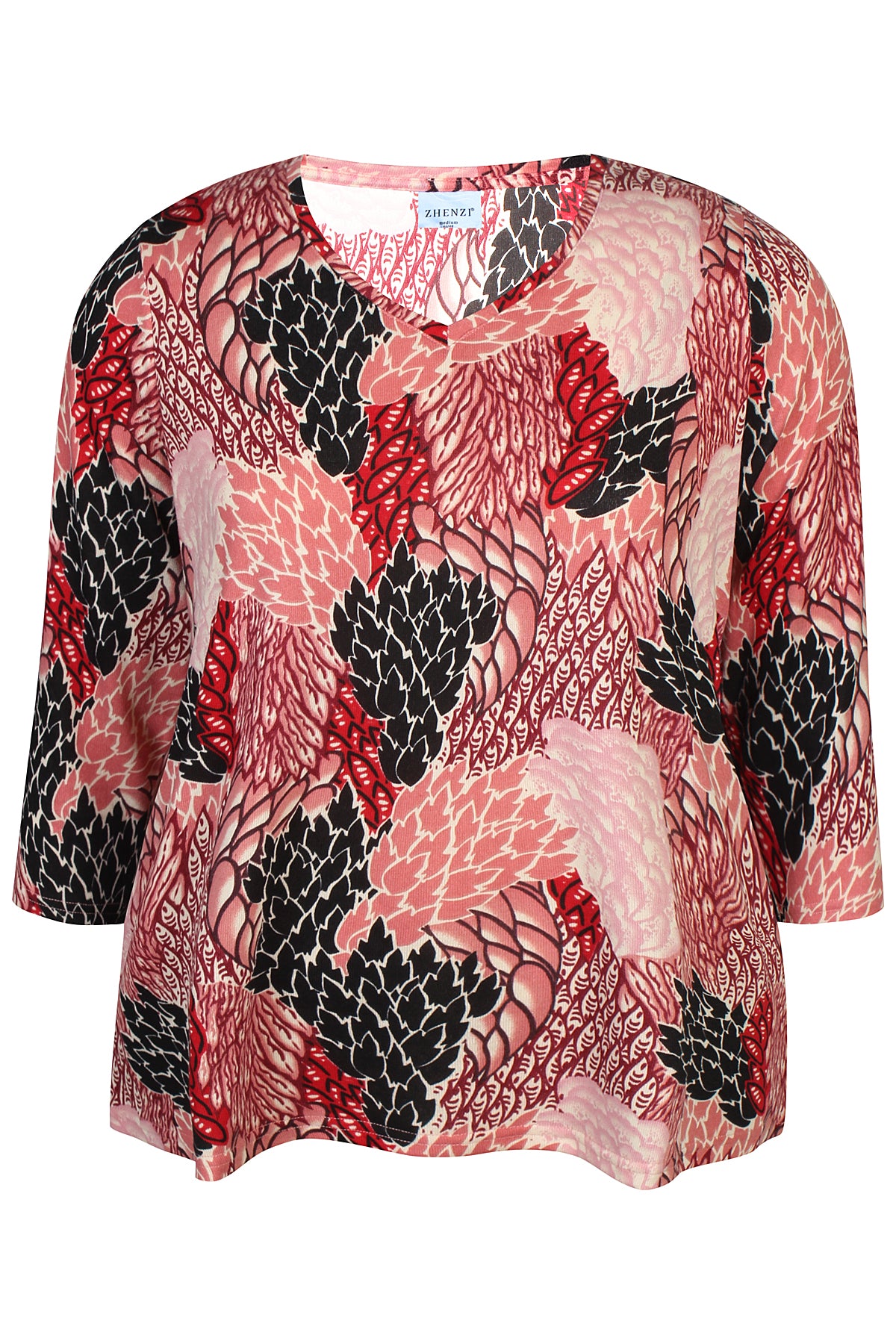 Zhenzi Zh-Ainsley 992-Blouse 3/4 Antique rose