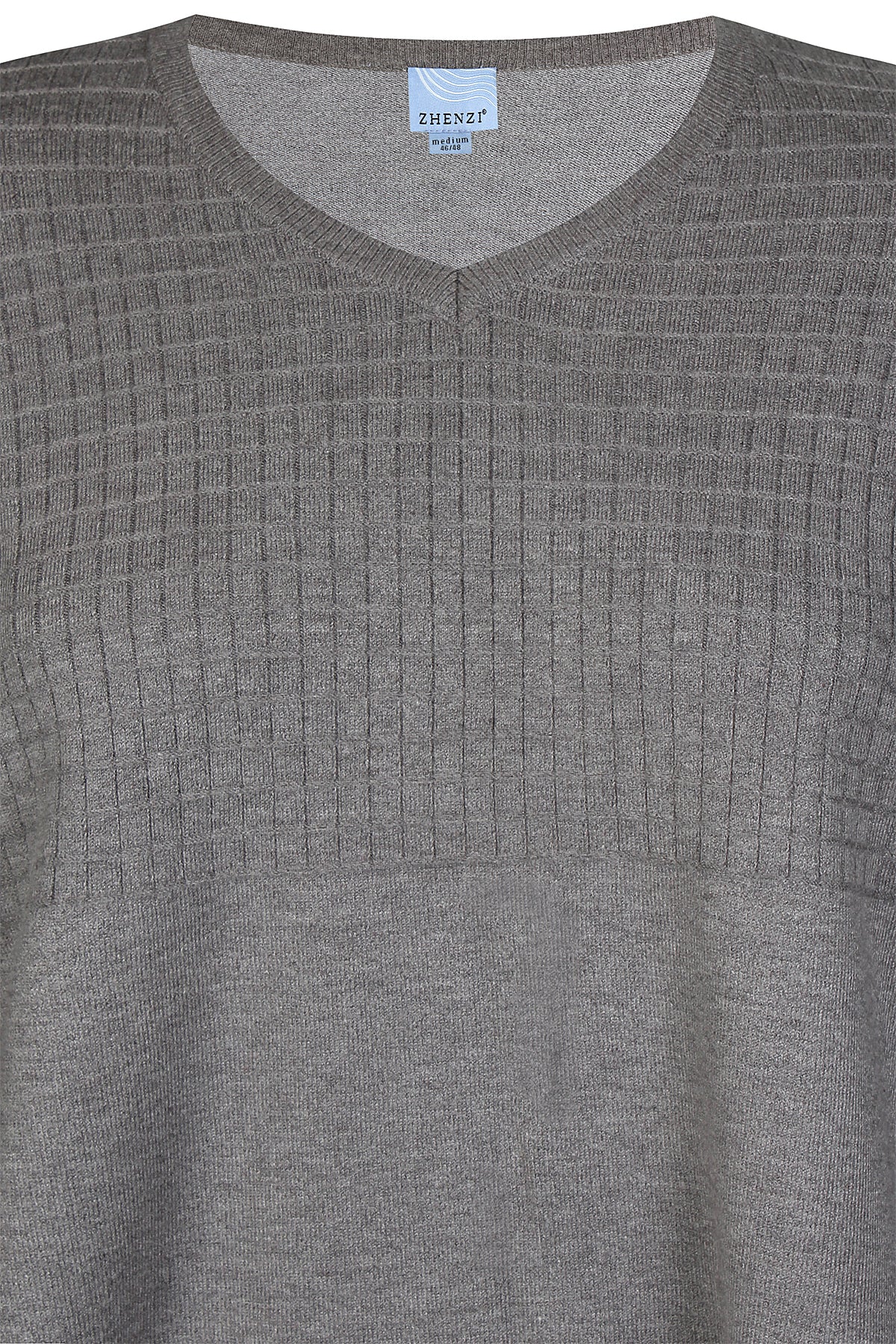 Zhenzi Zh-Kogle 994-Pullover L/S Semi grey melange