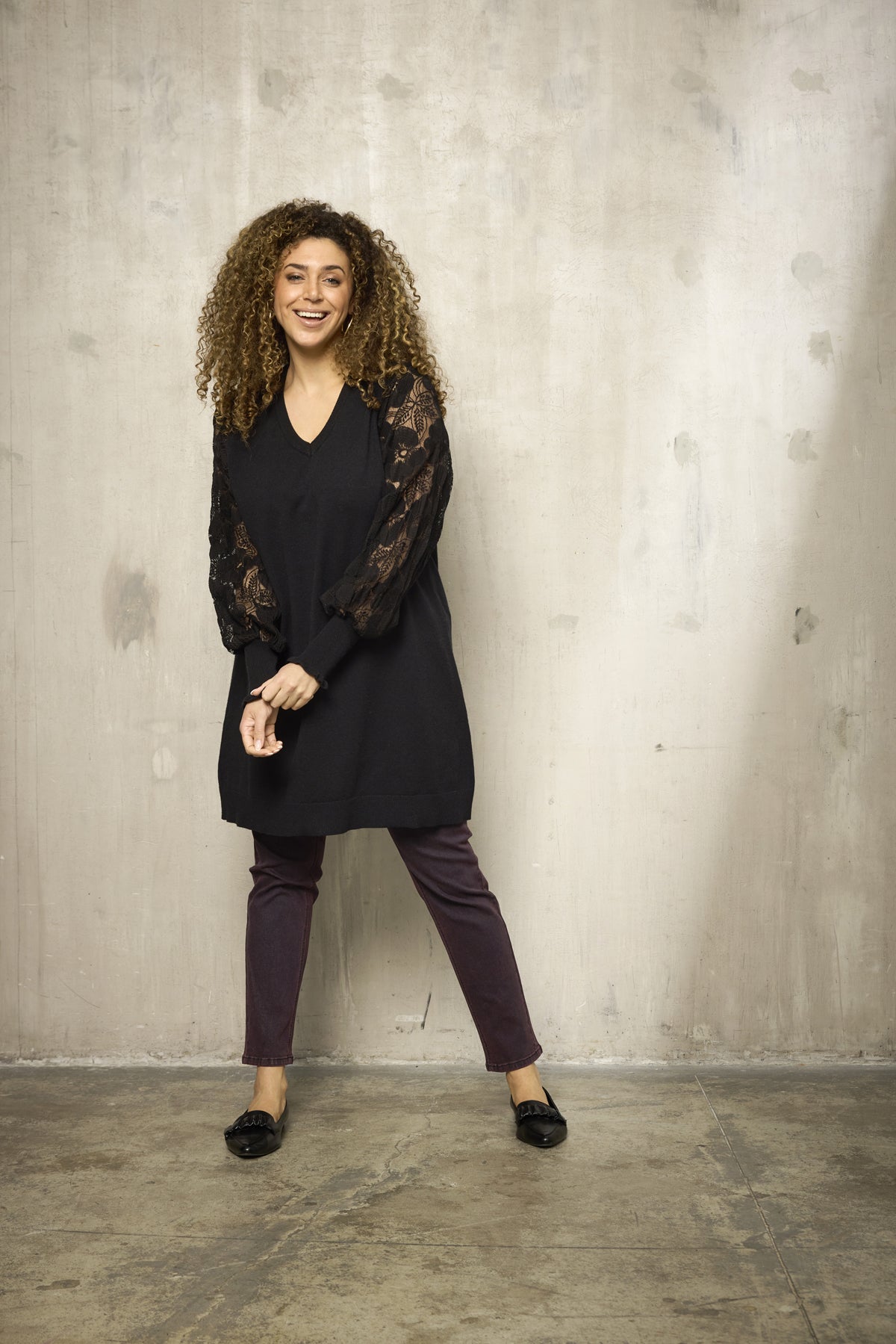 Zhenzi Zh-Kogle 995-Tunic L/S black