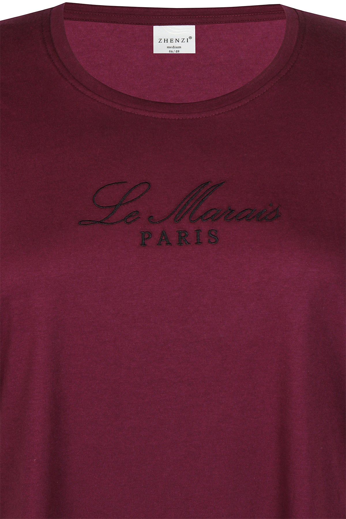 Zhenzi Zh-Saee 1005-T-shirt 2/4 Maroon