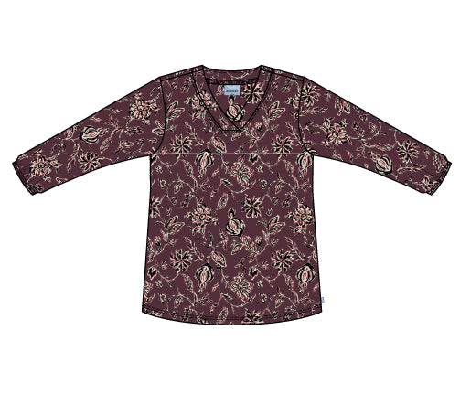 Zhenzi Zh-Sylva 1016-Blouse 3/4 Maroon