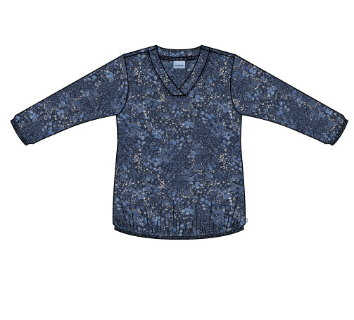 Zhenzi Zh-Sylva 1017-Blouse 3/4 True blue