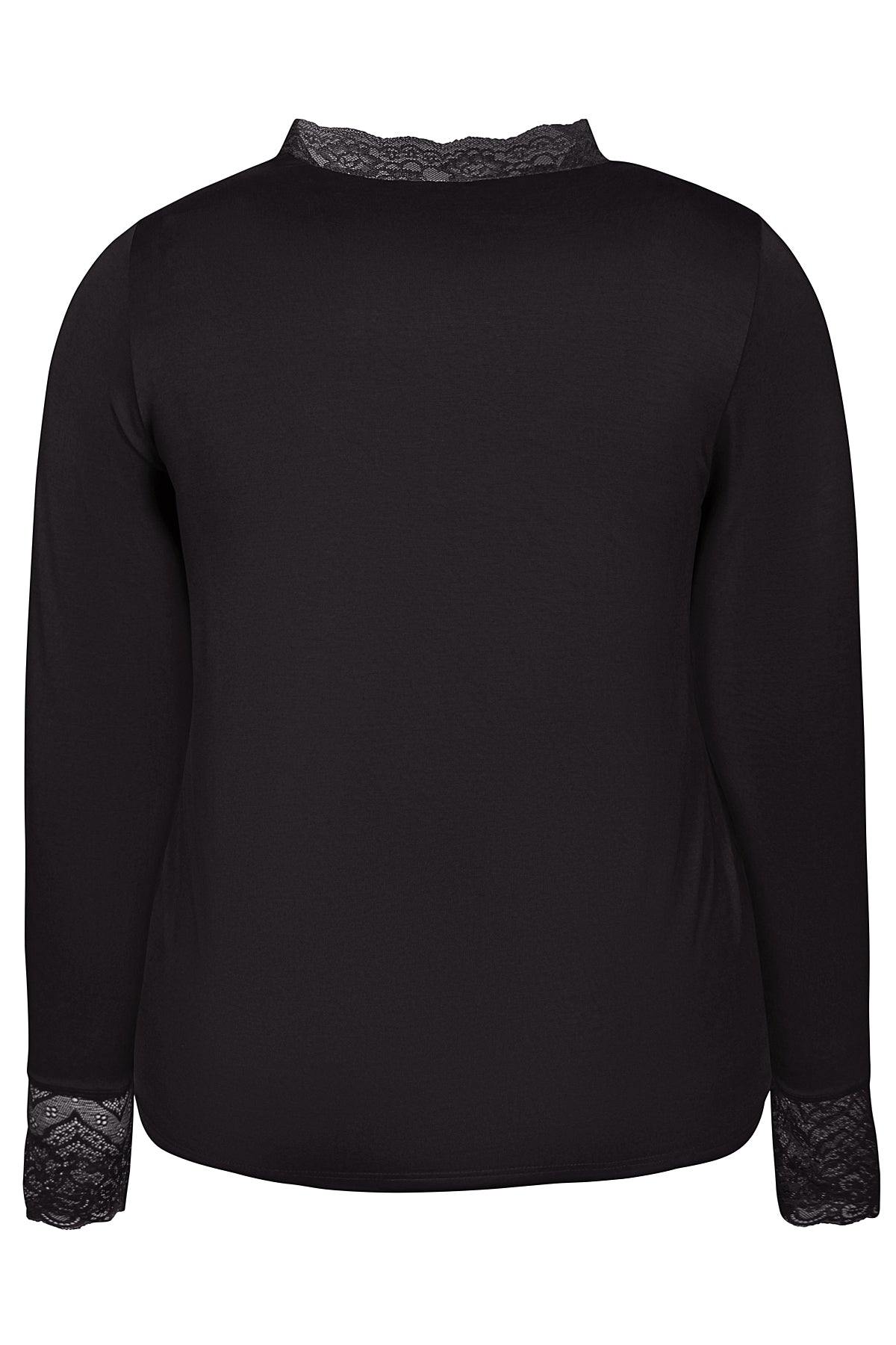 Zhenzi Zh-Bambou 1021-T-shirt L/S zwart