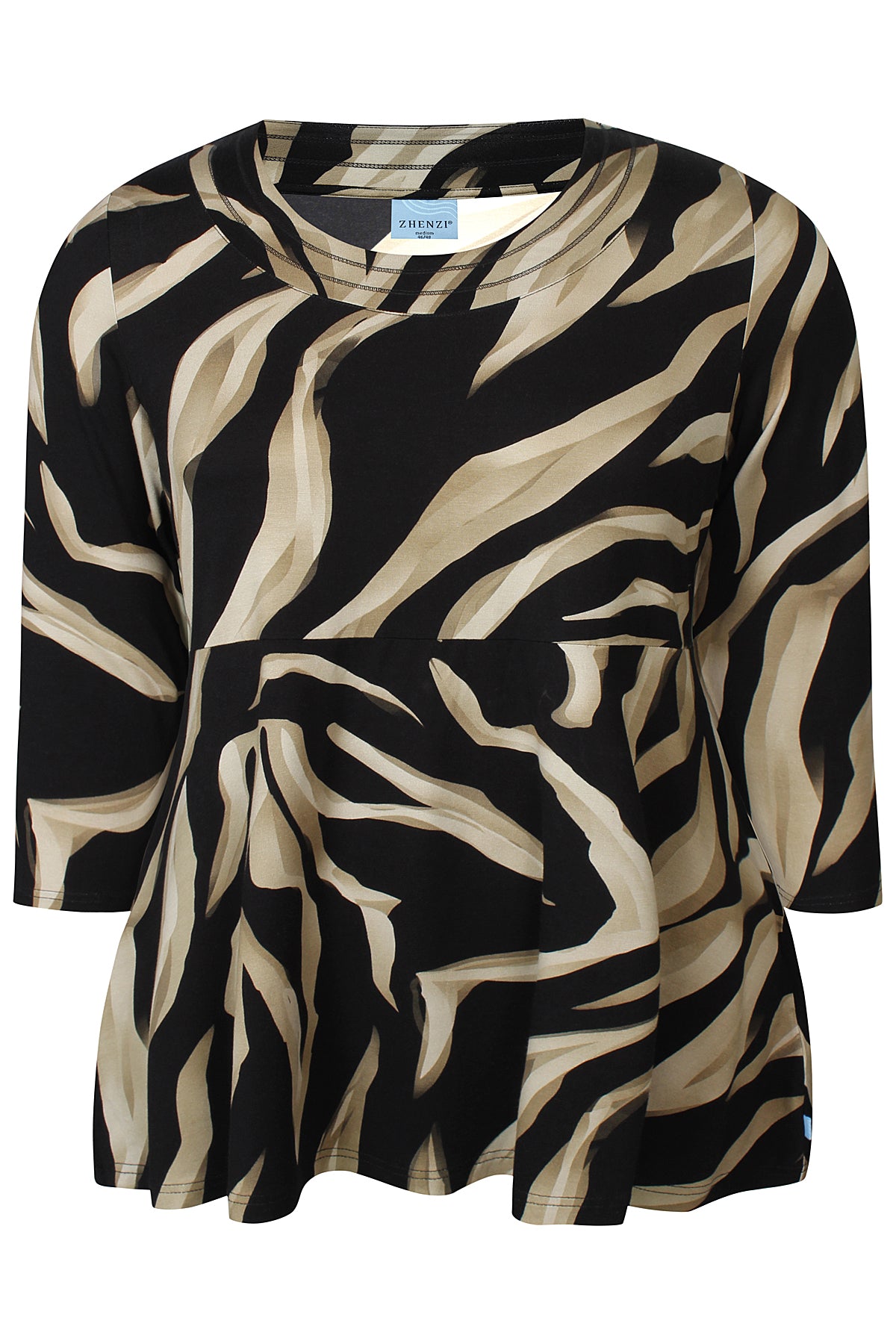 Zhenzi Zh-Saia 1023-Tunic 3/4 black