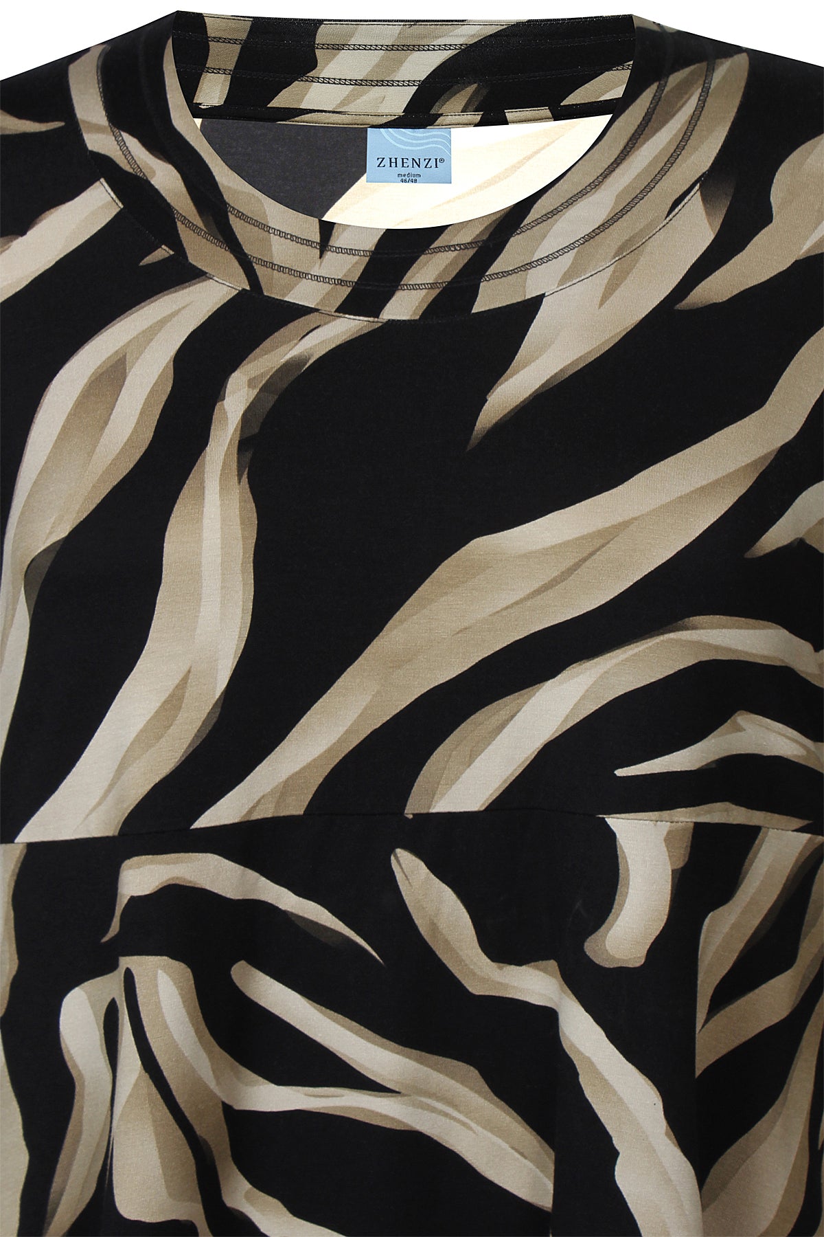 Zhenzi Zh-Saia 1023-Tunic 3/4 black
