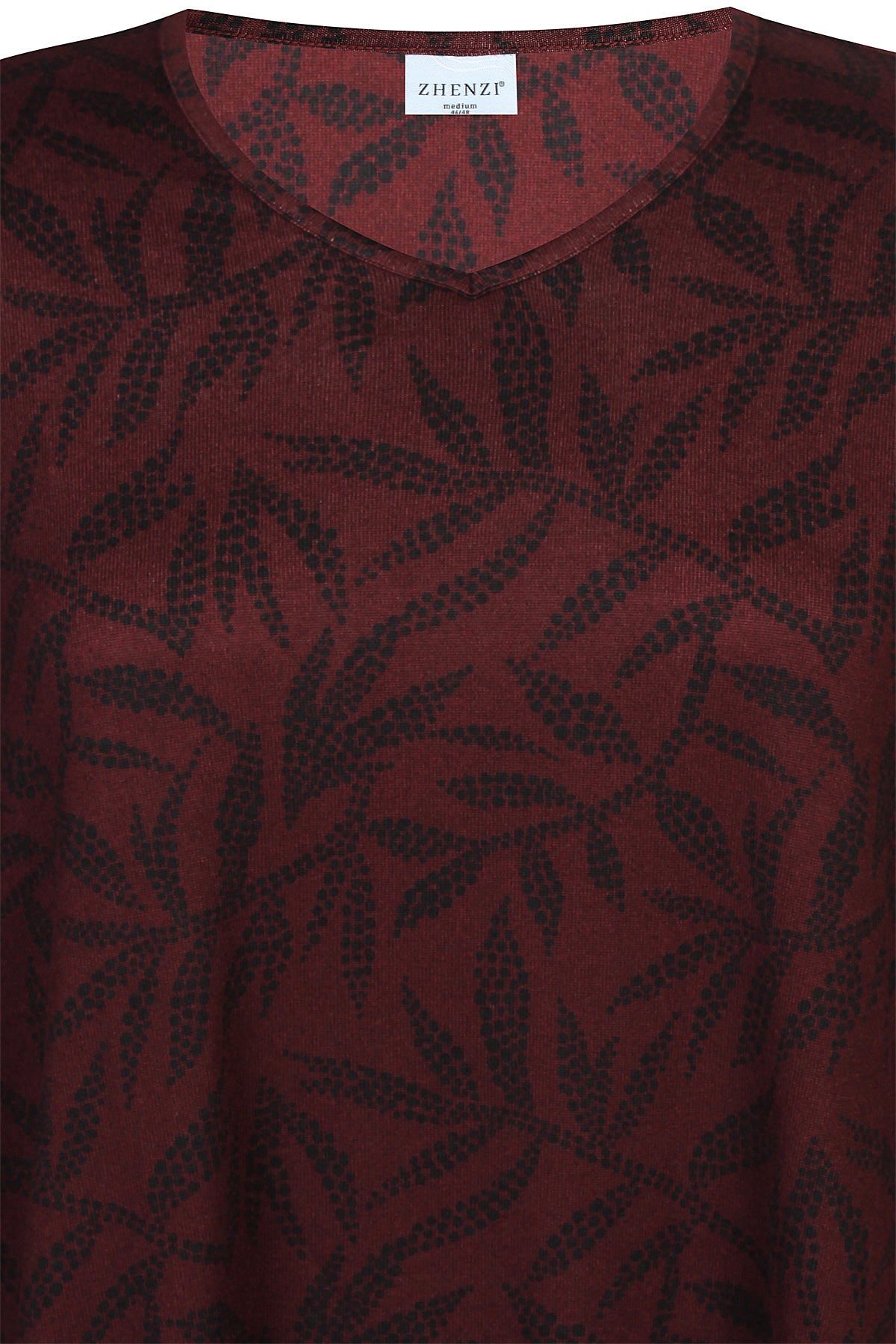 Zhenzi Zh-Sara 1037-Blouse L/S Maroon