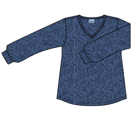 Zhenzi Zh-Sara 1037-Blouse L/S True blue
