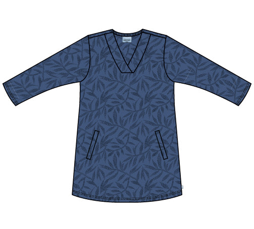 Zhenzi Zh-Sara 1038-Tunic 3/4 True Blue