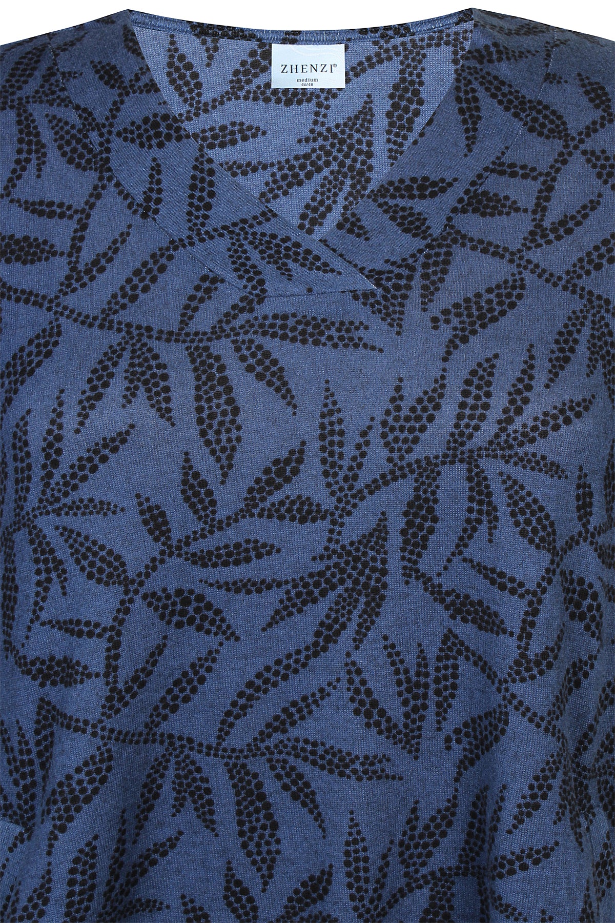Zhenzi Zh-Sara 1038-Tunic 3/4 True Blue