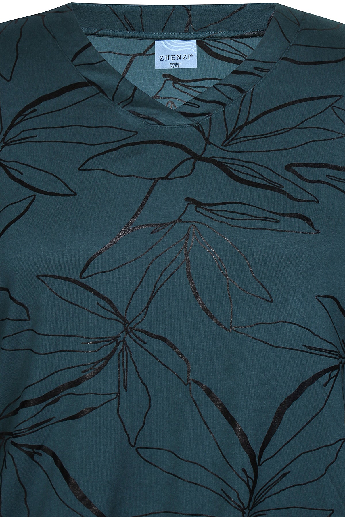 Zhenzi Sylva 1105-Blouse L/S Teal green