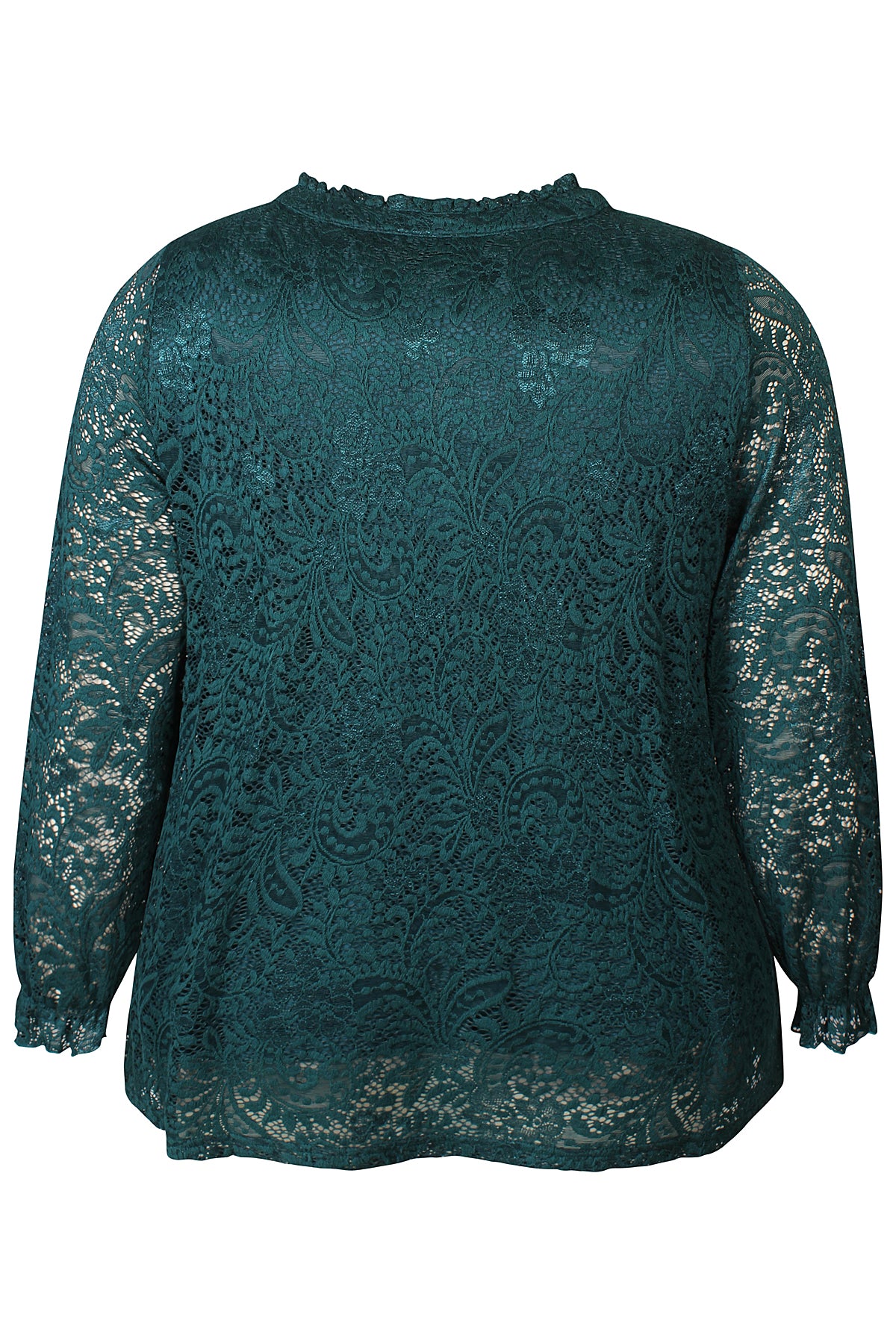 Zhenzi Zh-Tist 1110-Blouse L/S Teal green