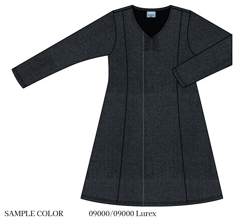 Zhenzi Zh-Toby 1114-Dress L/S Zwart