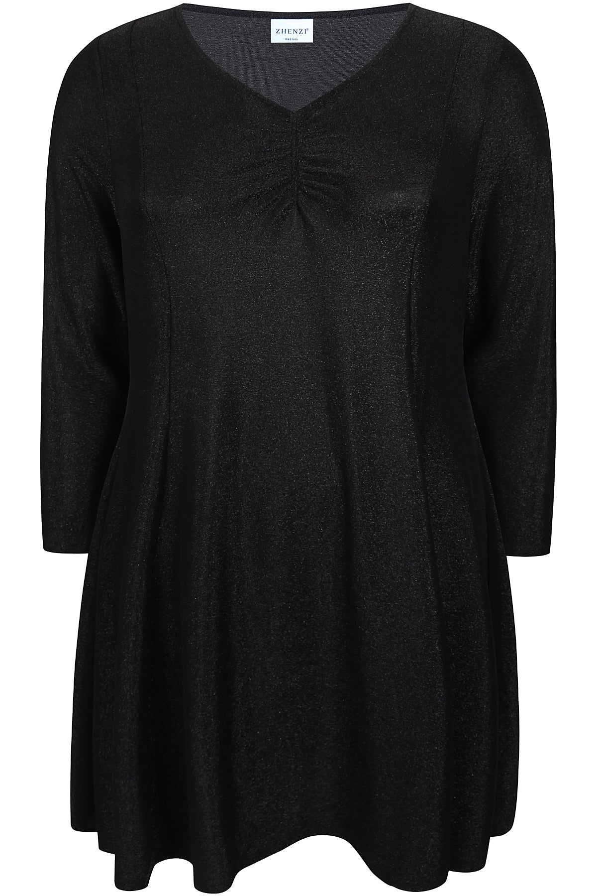 Zhenzi Zh-Toby 1114-Dress L/S Zwart
