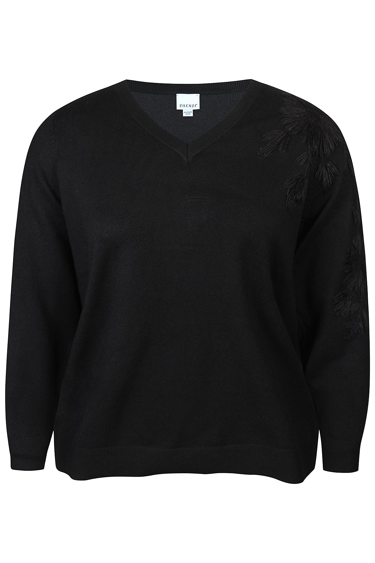 Zhenzi Zh-Elga 1241-Pullover L/S Zwart