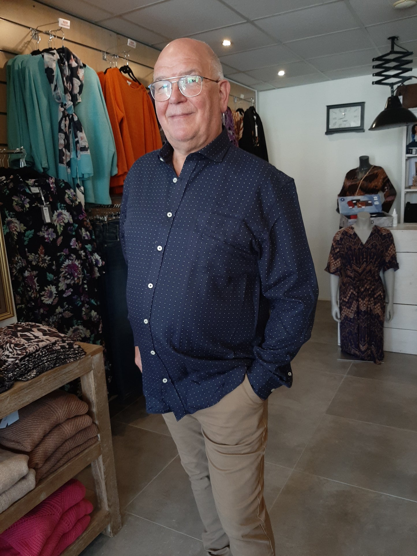 Pre-end Gunther Overhemd Donkerblauw