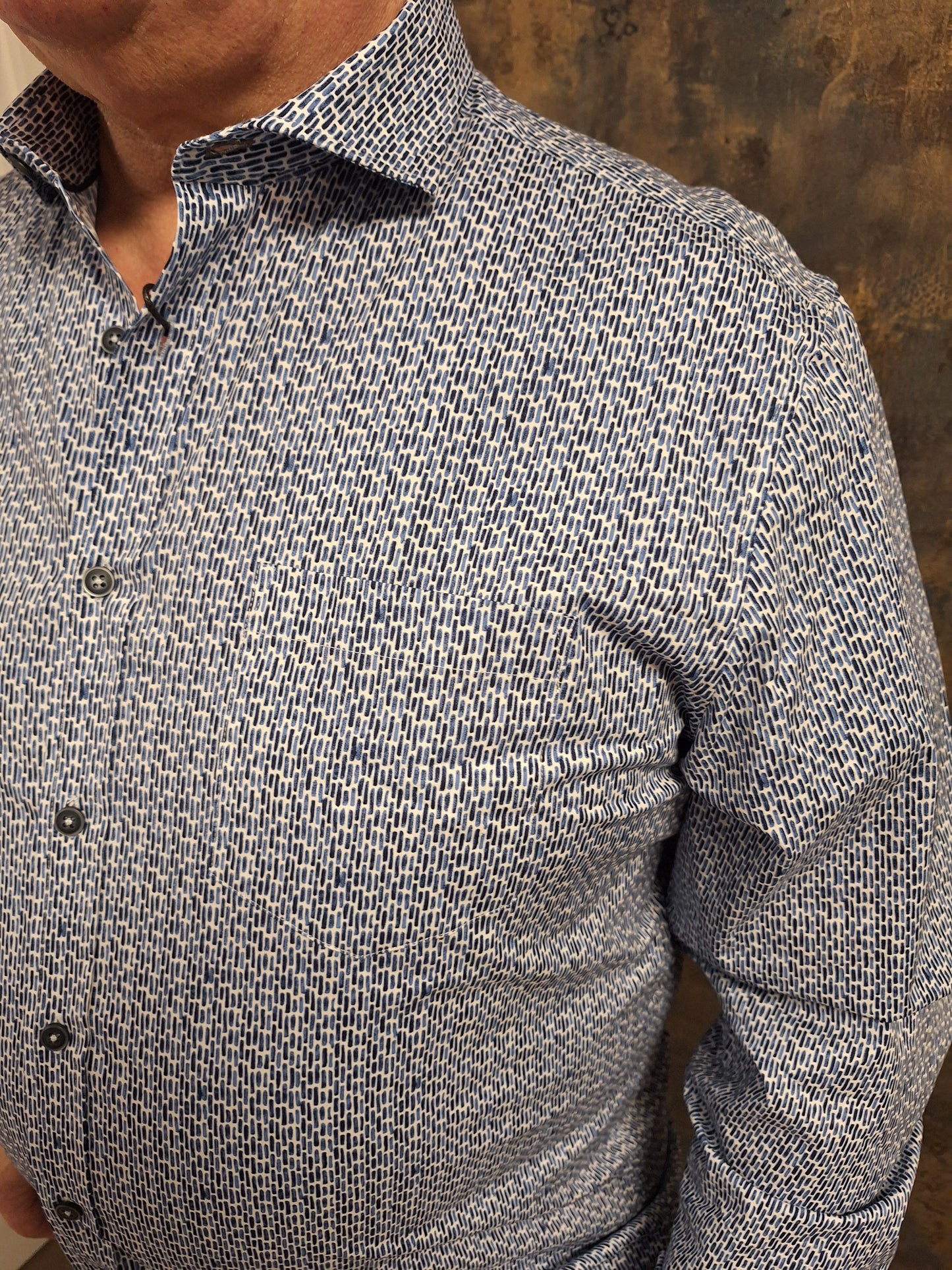 Pre End Nevada overhemd blauw streep