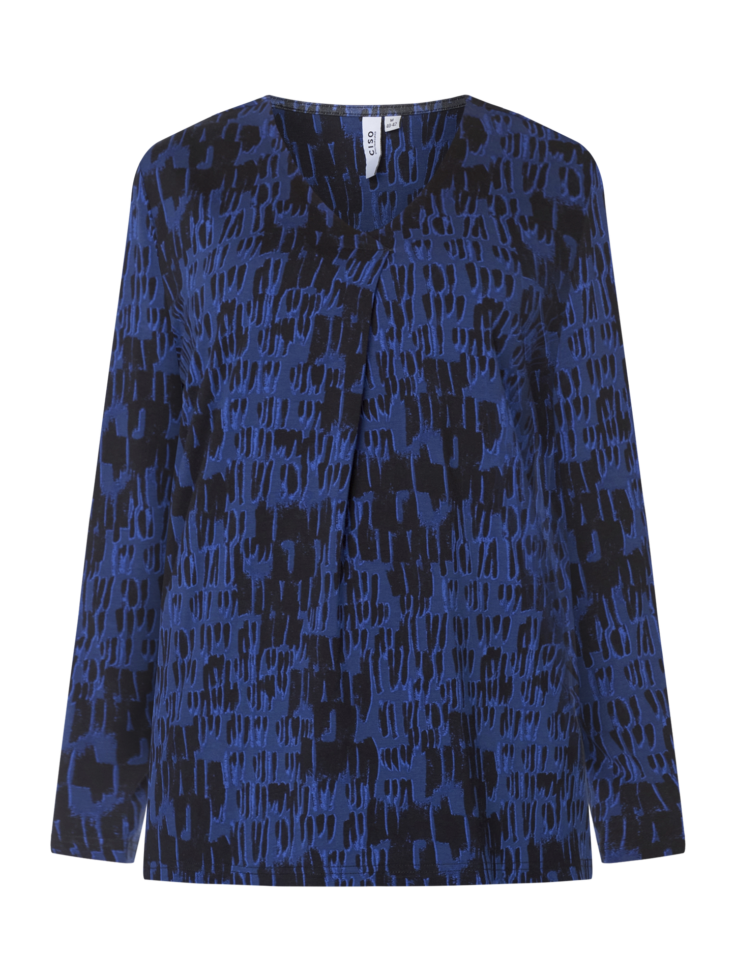 Ciso top/shirt blauw/zwart