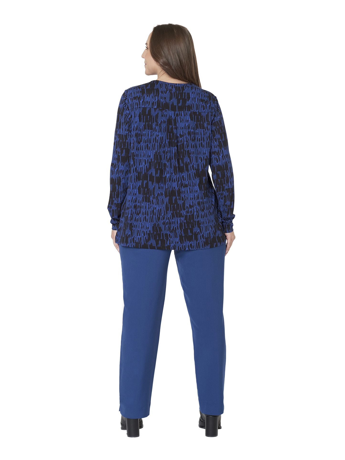 Ciso top/shirt blauw/zwart
