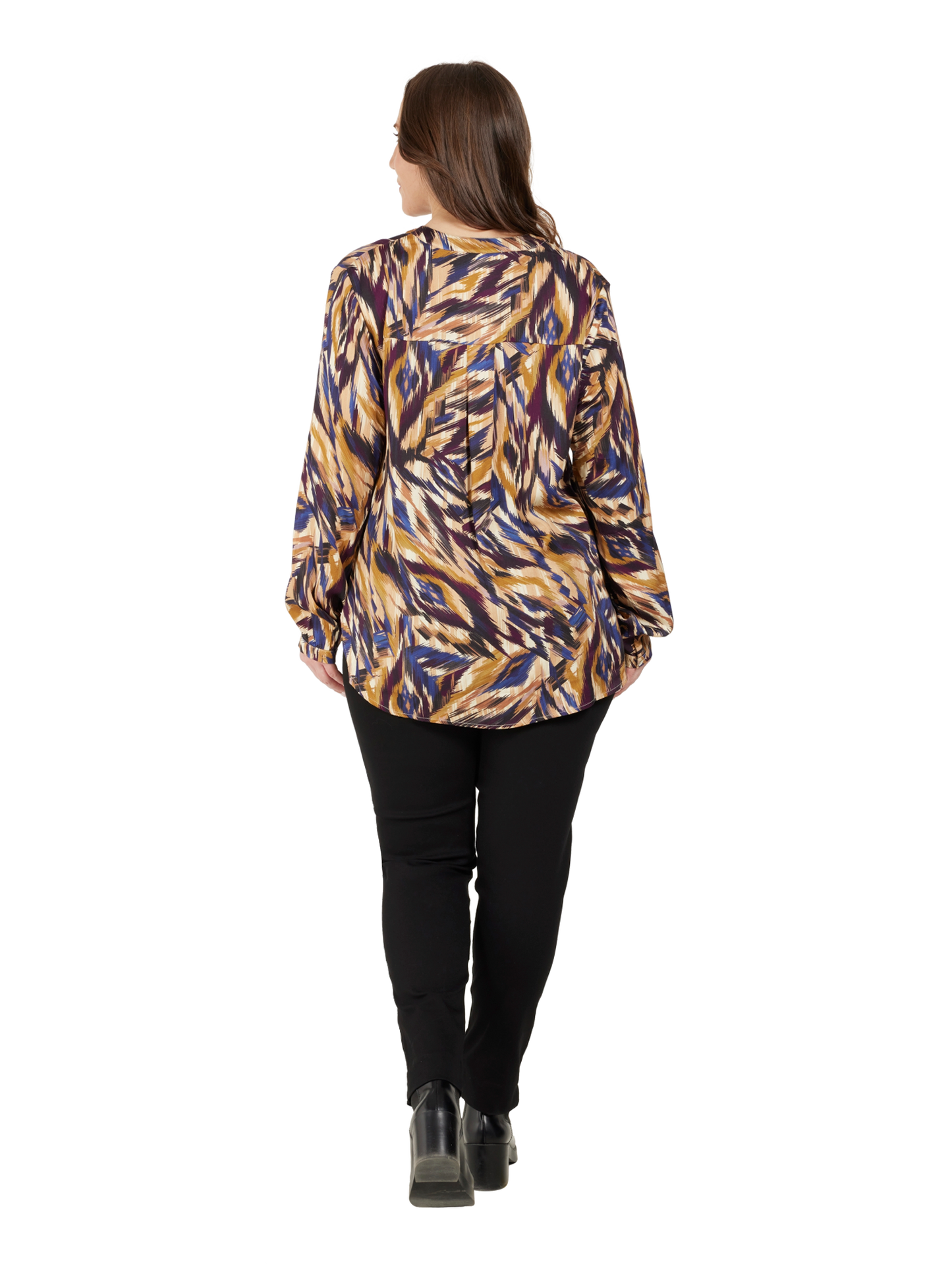 Ciso blouse beige blauw