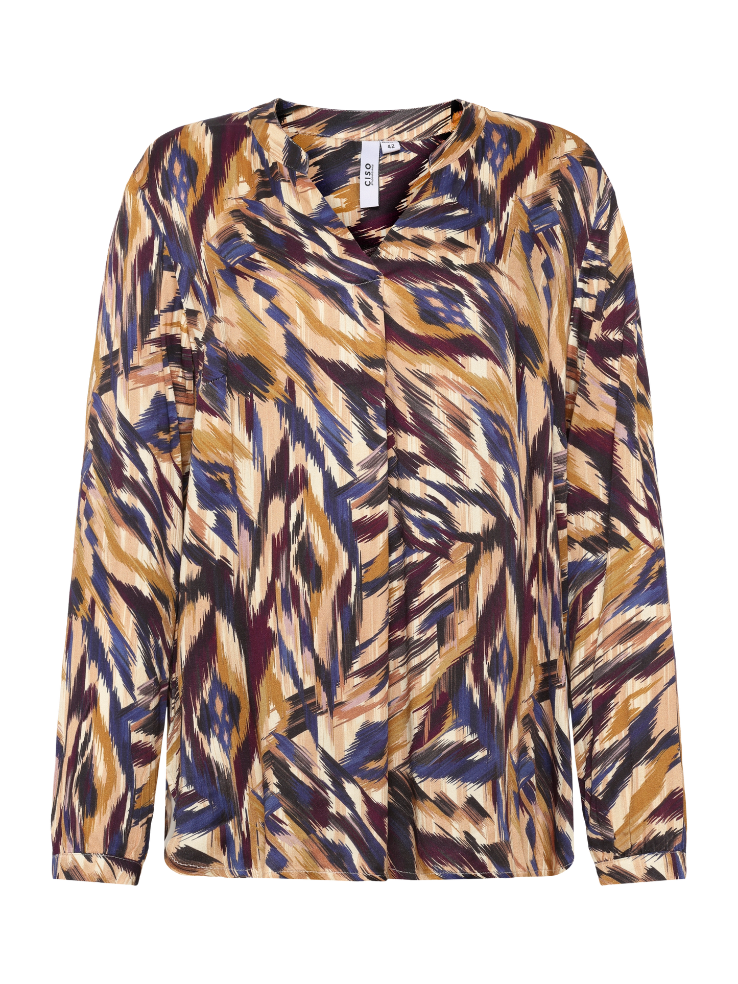 Ciso blouse beige blauw