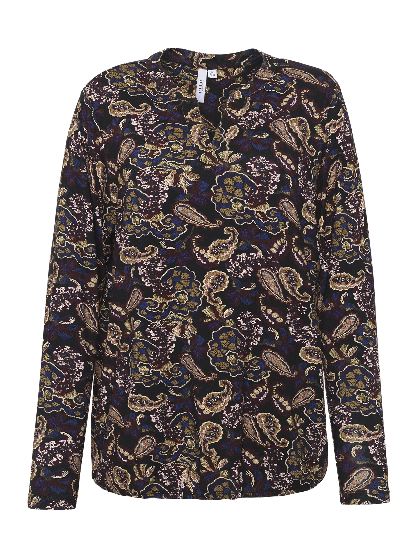 Ciso shirt zwart meerkleurig