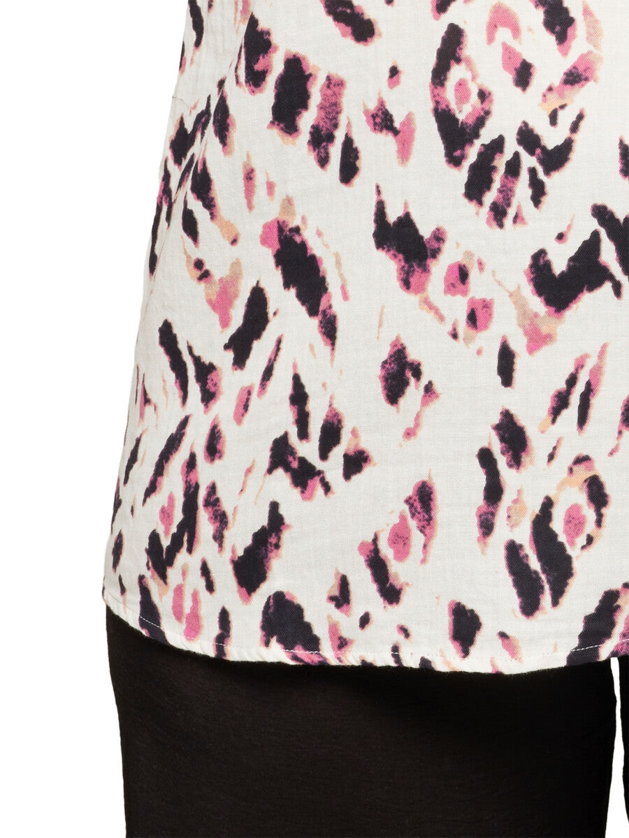 Ciso top wit roze
