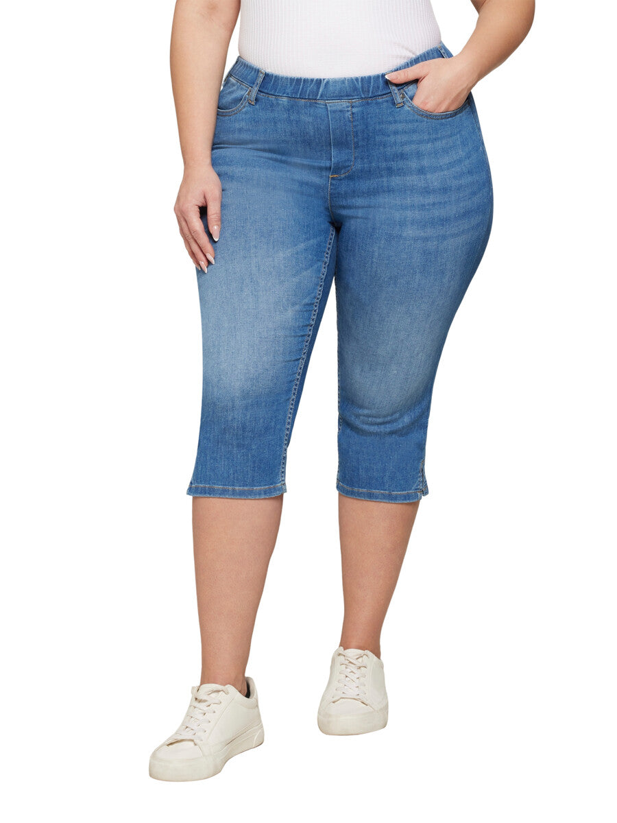 Ciso sofia capri jeans blue denim