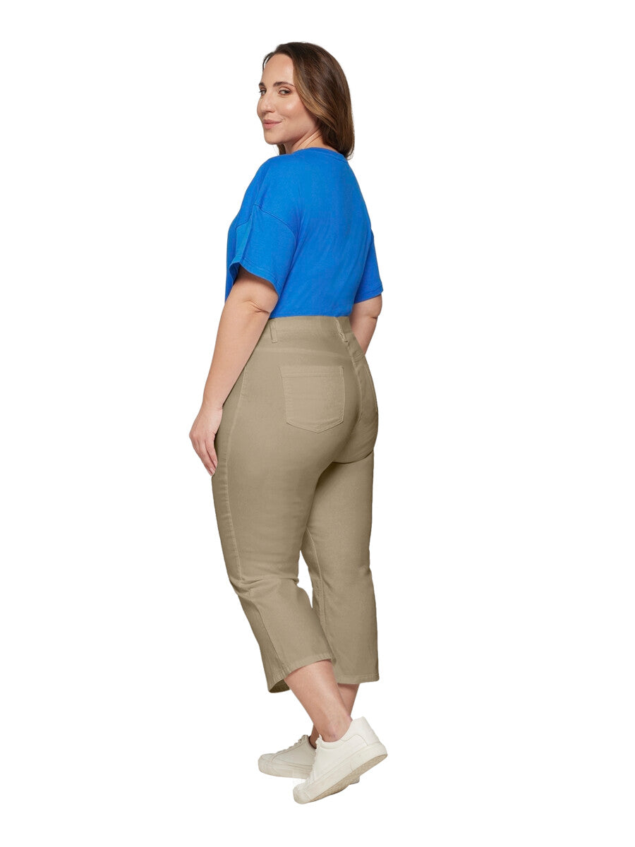 CISO Sofia Flared Leg Pants beige