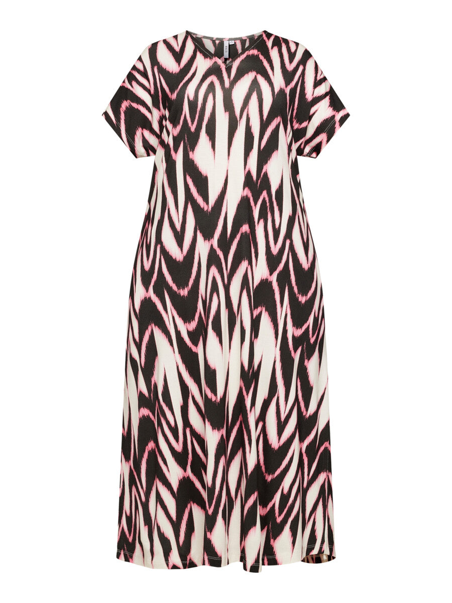 Ciso dress roze zwart