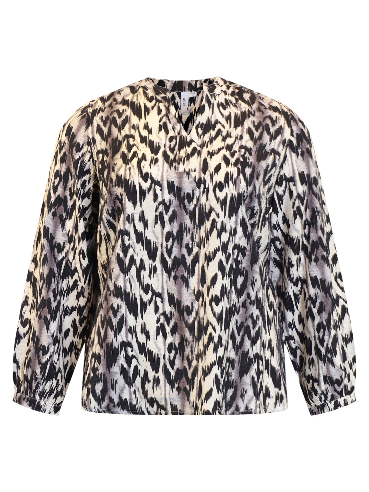 Ciso blouse grey mix