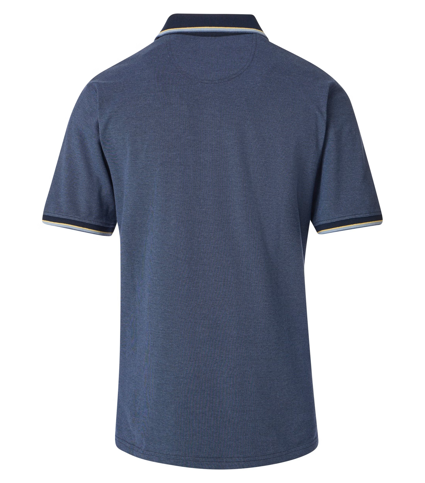 Casa Moda polo donkerblauw gele bies