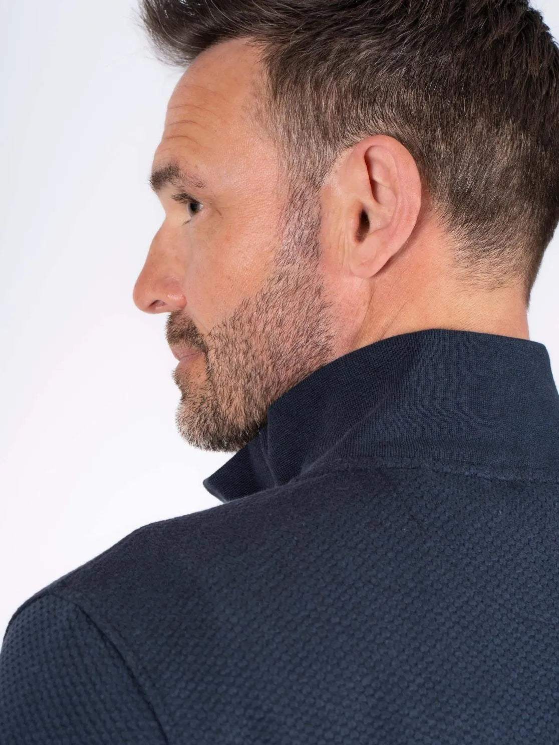 Pre-end PEalf sweat cardigan PLUS Dark Sapphire