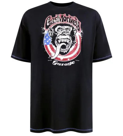 Duke 555 Birkenhead T-shirt Blauw Big Men Size