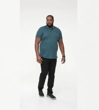 Duke 555 Troy Polo Groen/Blauw Big Men Size