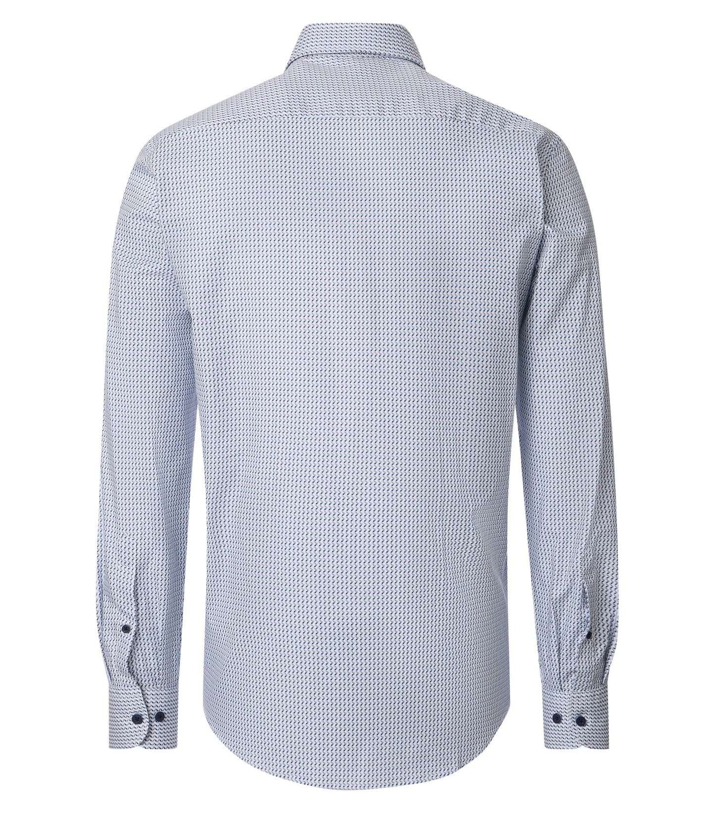 Casa Moda Overhemd Lange mouw Print Blauw