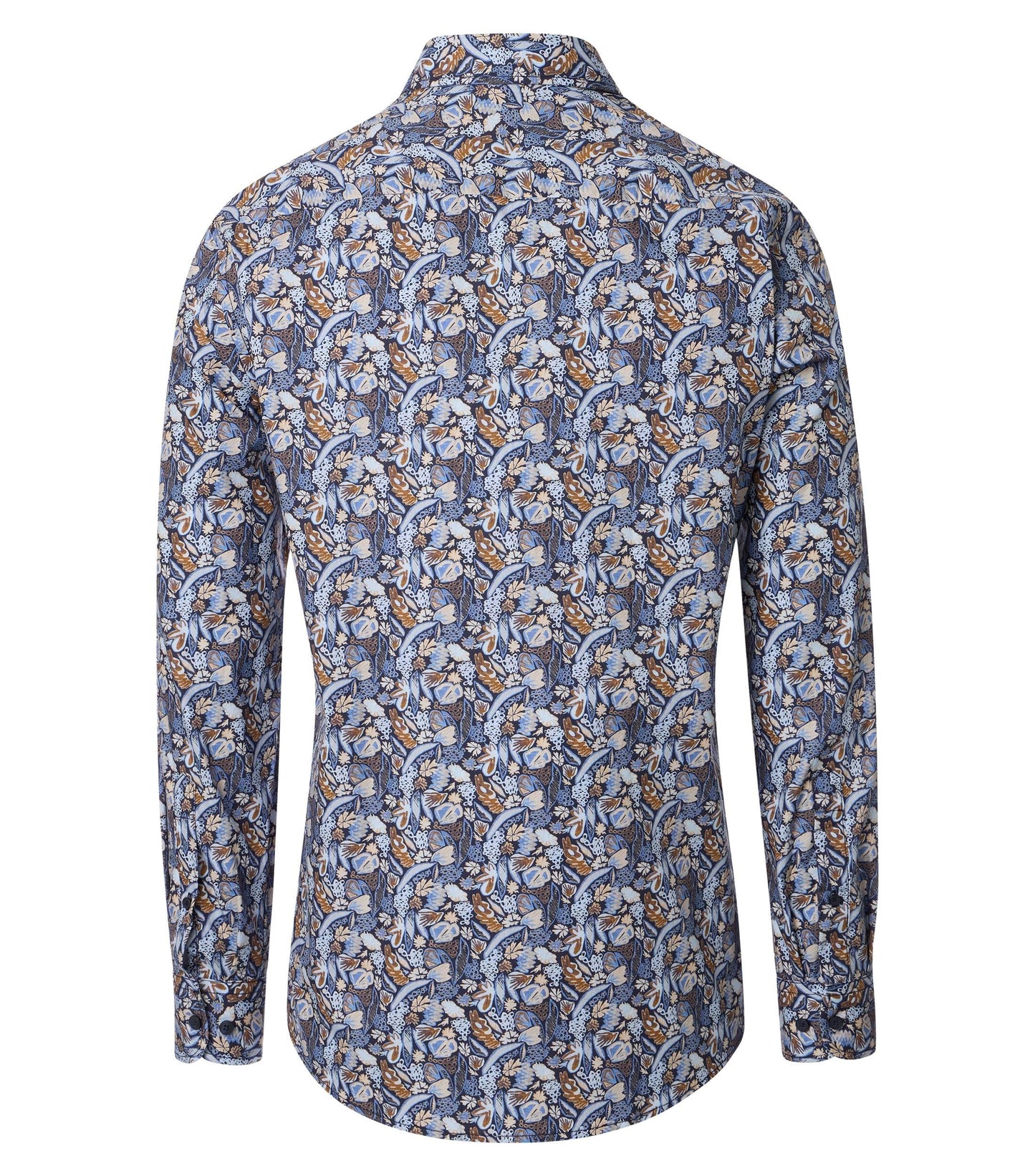 Casa Moda Overhemd Lange mouw Print Blauw