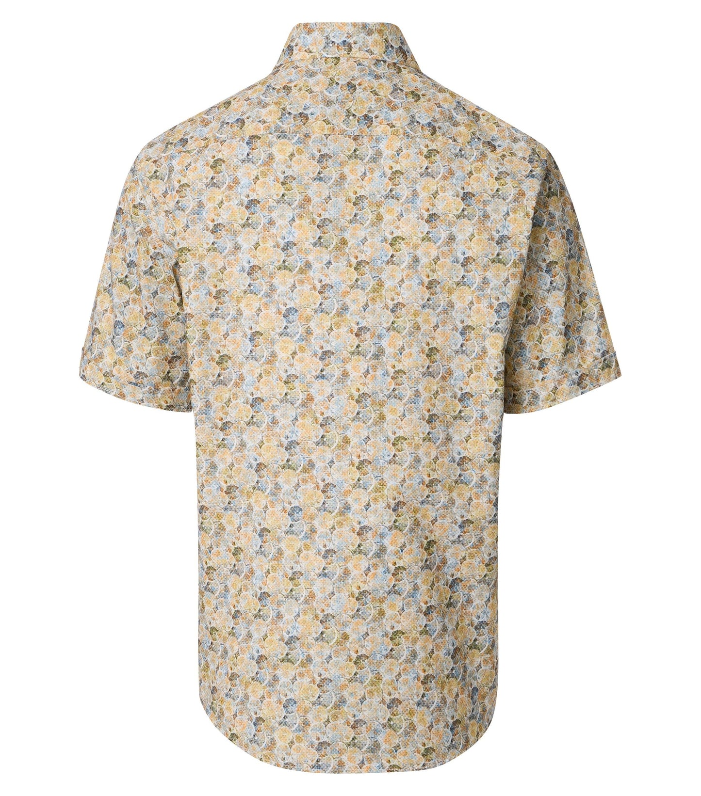 Casa Moda Overhemd Korte mouw Print Geel