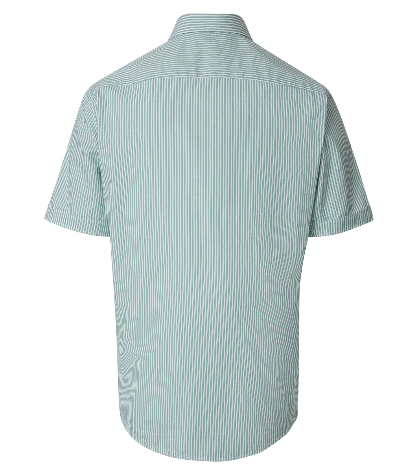 Casa Moda Overhemd Korte mouw Streepprint Groen