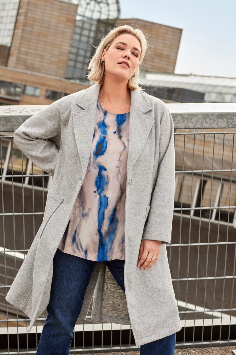 Ciso Blouse Blue/Sand Mix