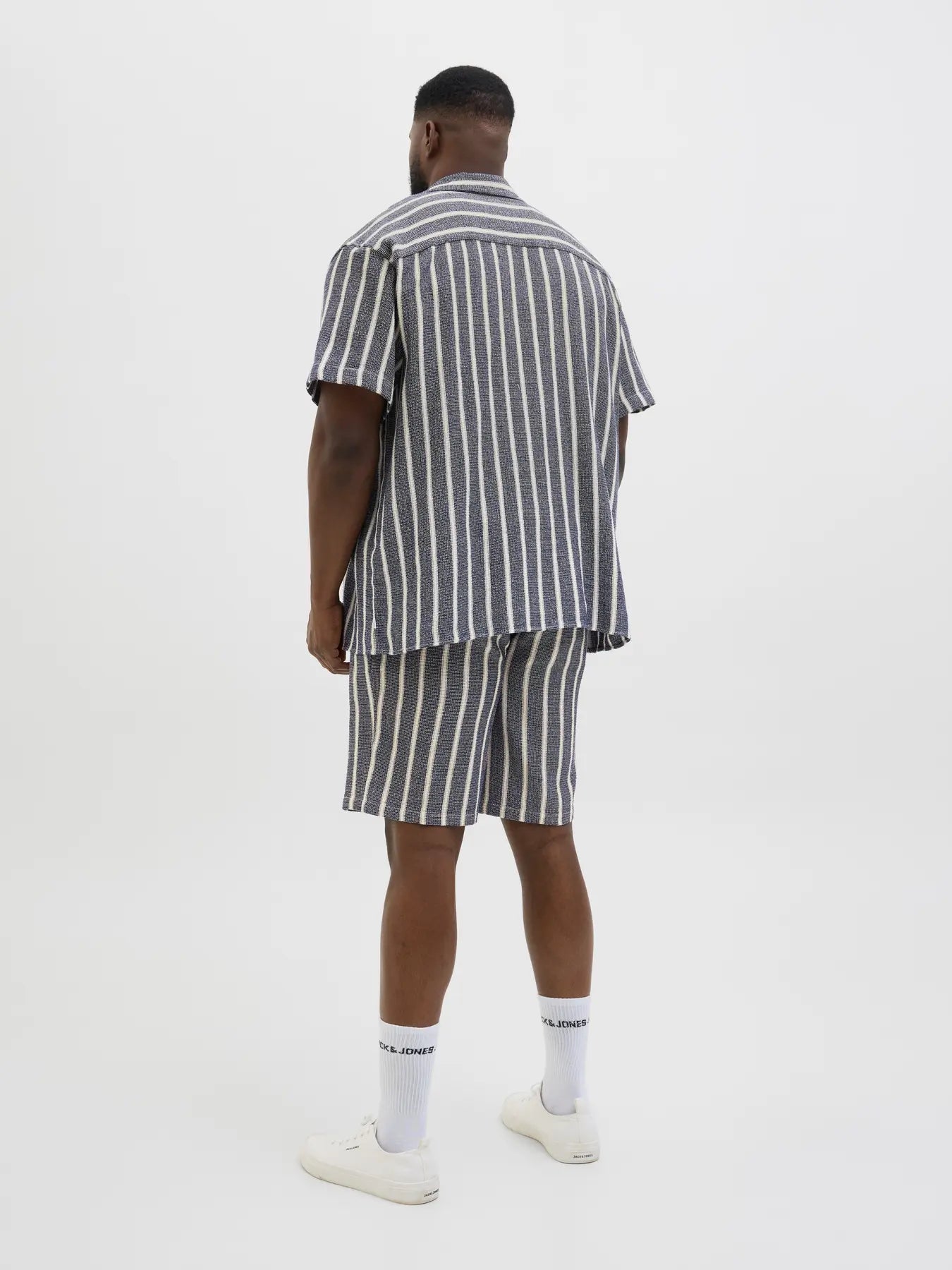 Jack & Jones JORCOBA STRIPE RESORT SHIRT SS SN PLS Ocean Cavern