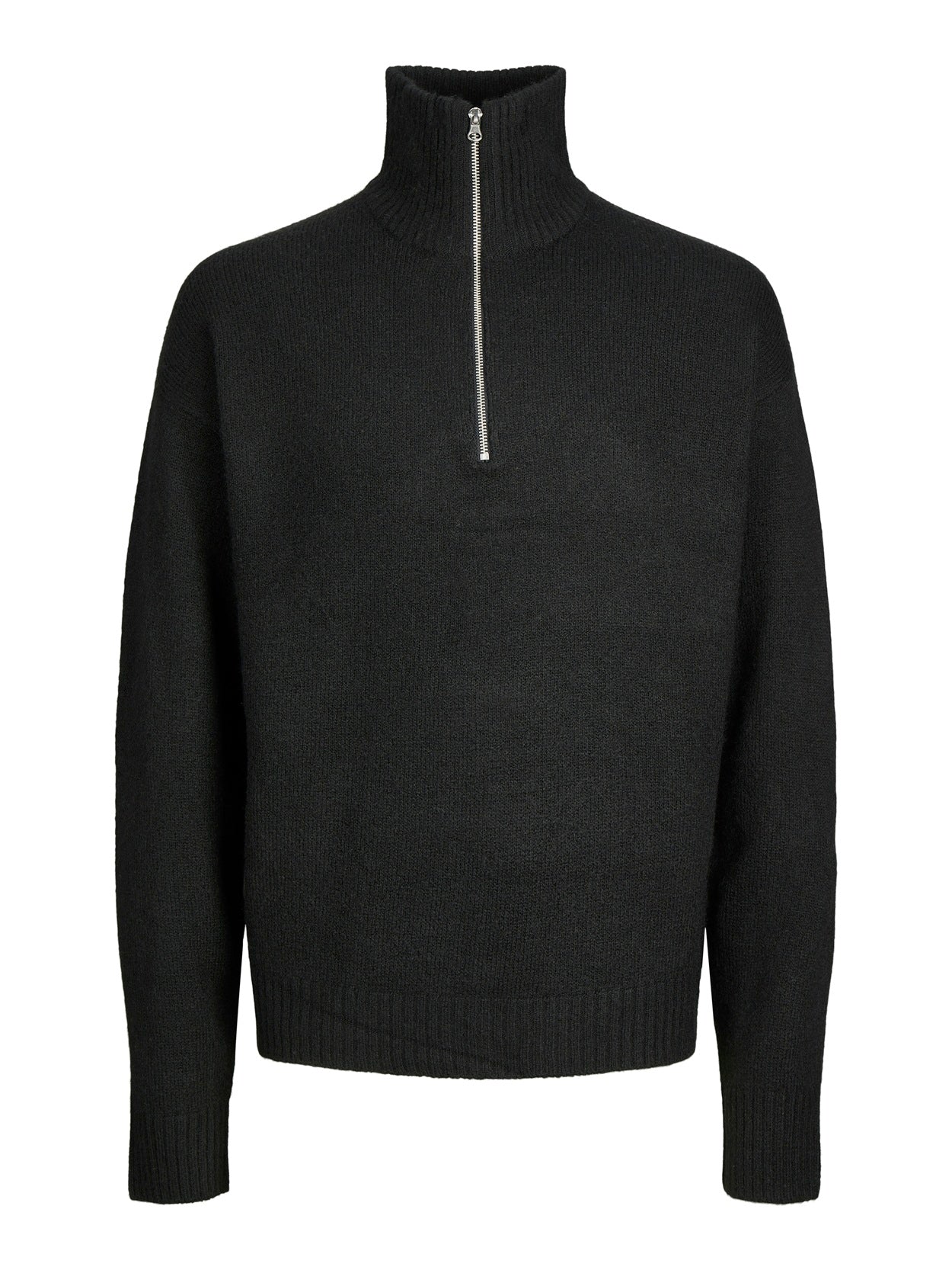 JOROLLIE KNIT HALF ZIP PLS ZWART