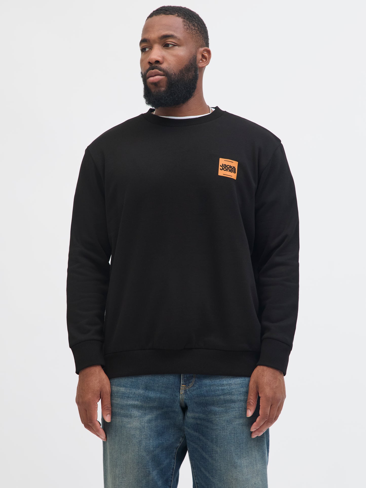 JACK&JONES JJBRANDY SWEAT CREW NECK PLS ZWART